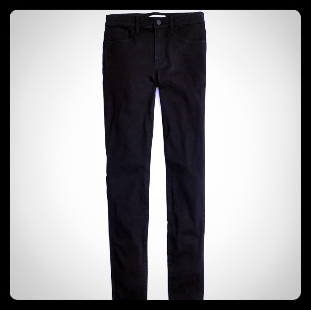 Madewell black road tripper skinny jeans